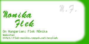 monika flek business card